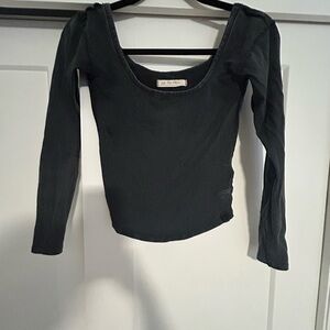 We The Free Black Fitted Bodysuit